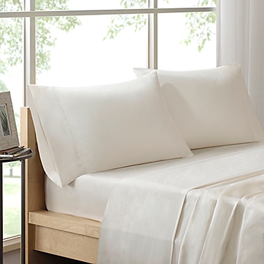 Sleep Philosophy Liquid Cotton King Sheet Set in Ivory. View a larger version of this product image.