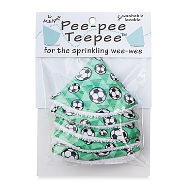 beba bean 5-Pack Pee-Pee Teepee&trade; in Soccer. View a larger version of this product image.