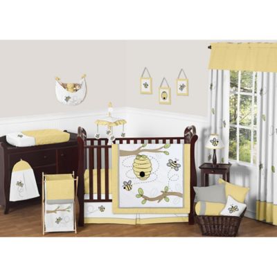 yellow elephant crib bedding