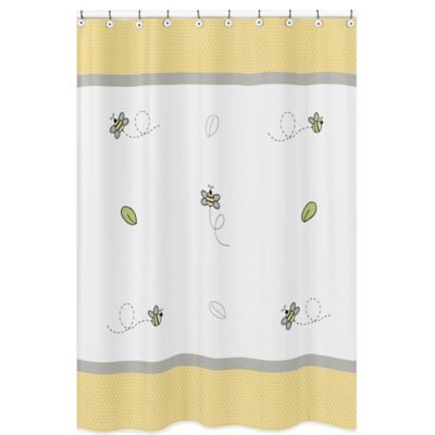 bee shower curtain