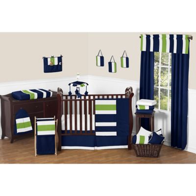 lime green baby bedding