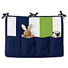 Alternate image 2 for Sweet Jojo Designs Navy and Lime Stripe Crib Bedding Collection