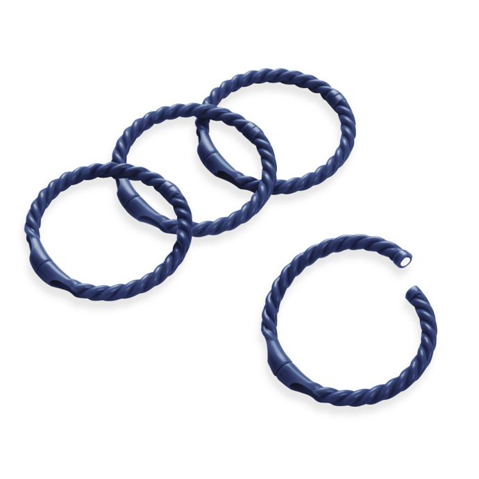 Magnetic Rope Shower Curtain Rod Rings (Set of 12) | Bed Bath & Beyond