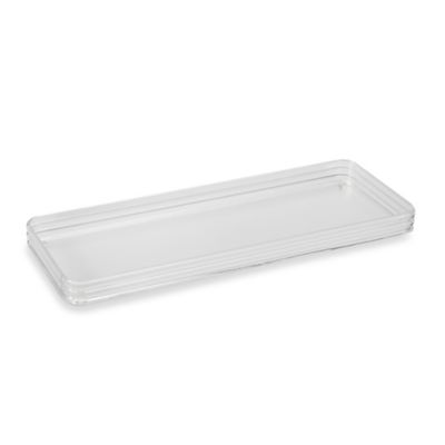 Clear Acrylic Toilet Tank Tray Bed, Clear Glass Vanity Tray For Dresser