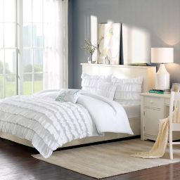 White Ruffle Comforter Bed Bath Beyond