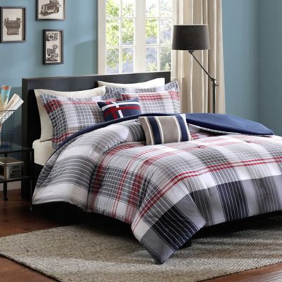 Intelligent Design Caleb 5-Piece Full/Queen Comforter Set in Blue