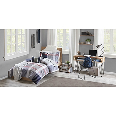 Intelligent Design Caleb 5-Piece Full/Queen Comforter Set in Blue. View a larger version of this product image.