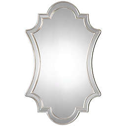 Uttermost Elara 43-Inch x 27-Inch Antiqued Wall Mirror in Silver