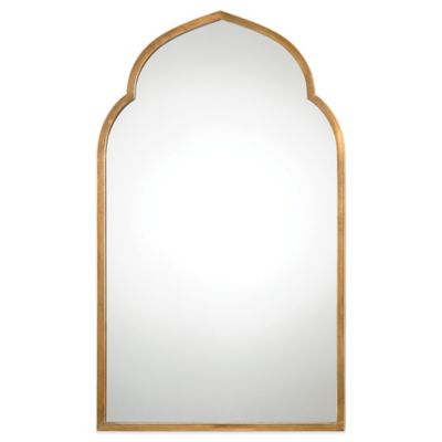 24-Inch Arch Wall Mirror in Gold 