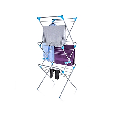 Silver Silver 21 m Single Minky 3 Tier Plus Indoor Airer with 21 m Drying Space 