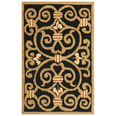 Safavieh Chelsea Wool Accent Rugs In Black | Bed Bath & Beyond