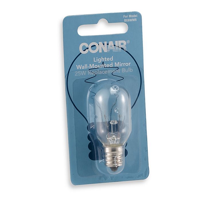 Illuminated Mirror Replacement Bulb, How To Change A Lightbulb In Conair Mirror