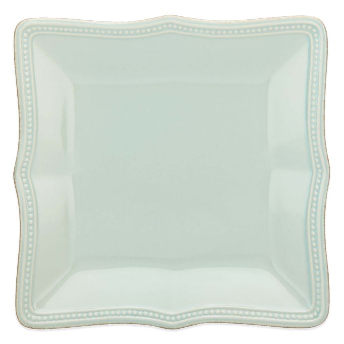 lenox french perle ice blue square dinner plat