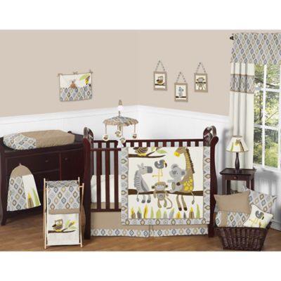 jungle theme crib bedding set