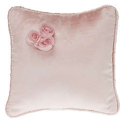 Glenna Jean Anastasia Velvet Flower Pillow in Pink