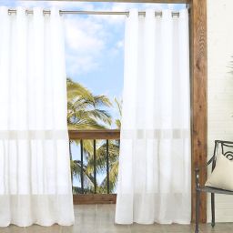 Parasol Summerland Key 84-Inch Sheer Indoor/Outdoor Window Curtain Panel