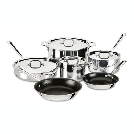 AllClad D3 Stainless Steel 8Piece Cookware Set Bed Bath & Beyond