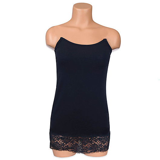 Alternate image 1 for Undercover Mama™ Strapless Lace Nursing Tank in Black
