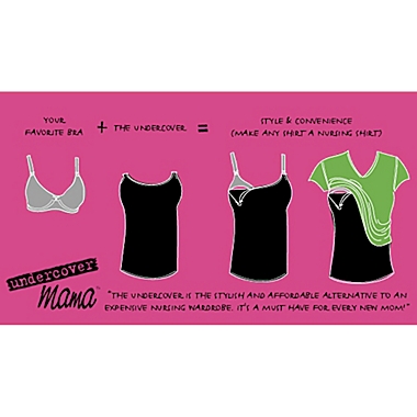 Undercover Mama&trade; Size Extra Large Strapless Lace Nursing Tank in Black. View a larger version of this product image.