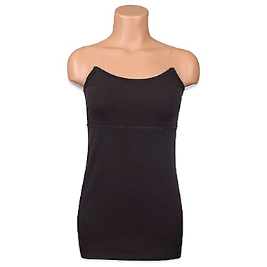 Undercover Mama&trade; Size Large Strapless Slim Nursing Tank in Black. View a larger version of this product image.
