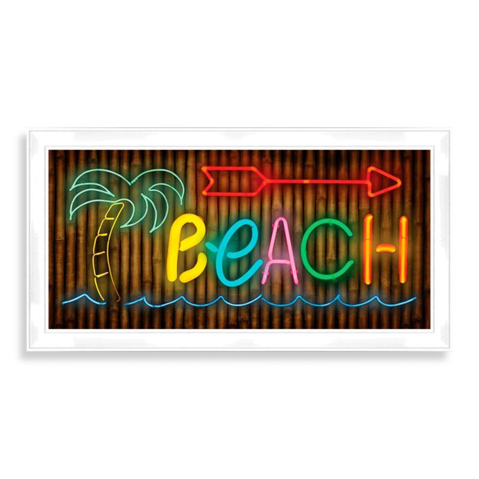 Led Palm Tree Beach Sign Wall Decor Bed Bath Beyond