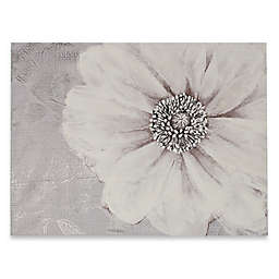 Grey Bloom 32-Inch x 24-Inch Canvas Wall Art