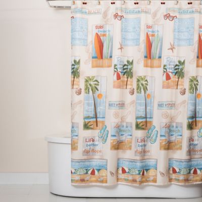 beach themed shower curtains