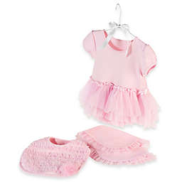 Baby Aspen Size 0-6M 3-Piece Little Princess Gift Set in Pink