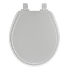 Alternate image 0 for Mayfair Round Molded Wood Whisper Close&reg; Toilet Seat in White