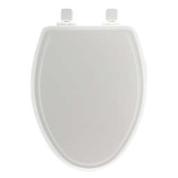 Mayfair Elongated Molded Wood Whisper Close® Toilet Seat in White