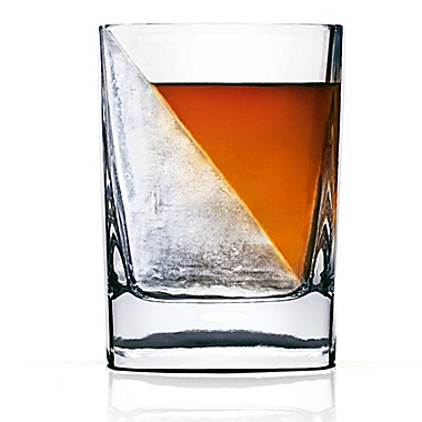 Perfect for Whiskey Lovers Boravis Whiskey Glass with Half Ice Half Wine Design,Set of 2
