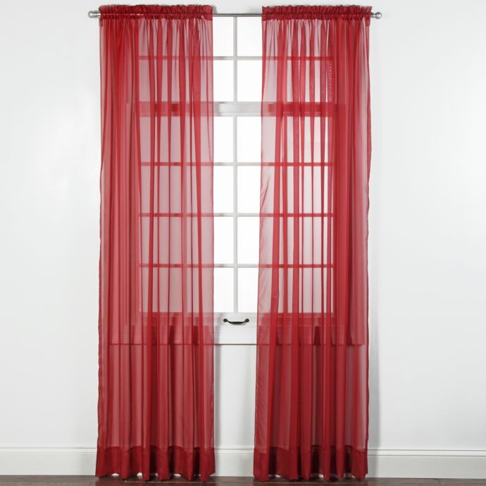 Elegance Sheer Window Curtain Panel | Bed Bath & Beyond