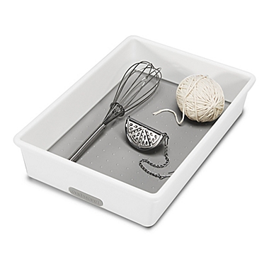 madesmart&reg; 6-Inch x 9-Inch Drawer Organizer in White/Grey. View a larger version of this product image.