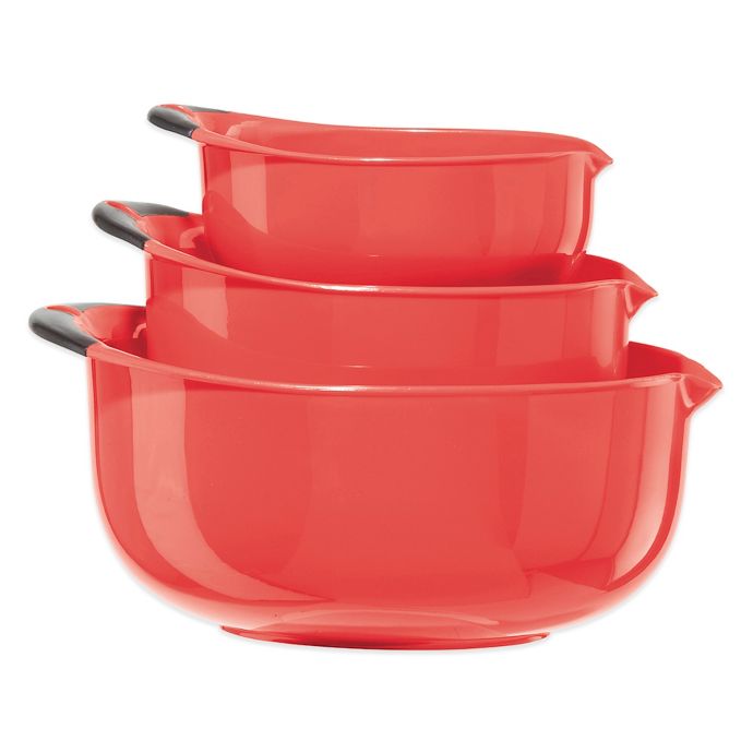 Oggi™ 3Piece Oval Mixing Bowl Set Bed Bath & Beyond