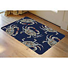 Alternate image 1 for Bungalow Flooring 23-Inch x 36-Inch Blue Crabs Accent Kitchen Mat