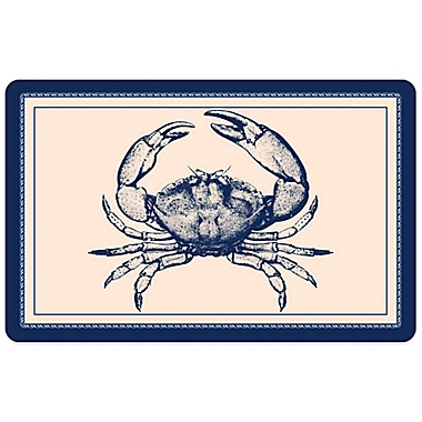 Bungalow Flooring 23-Inch x 36-Inch Nautical Crab Accent Kitchen Mat. View a larger version of this product image.
