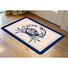 Alternate image 1 for Bungalow Flooring 23-Inch x 36-Inch Nautical Crab Accent Kitchen Mat