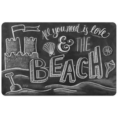 beach kitchen mat