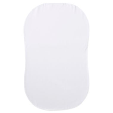 HALO&reg; Bassinest&reg; Organic Cotton Fitted Sheet in White. View a larger version of this product image.