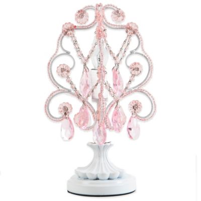 Tadpoles&trade; by Sleeping Partners Mini Chandelier Table Lamp in Pink Sapphire