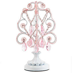 Tadpoles™ by Sleeping Partners Mini Chandelier Table Lamp in Pink Sapphire