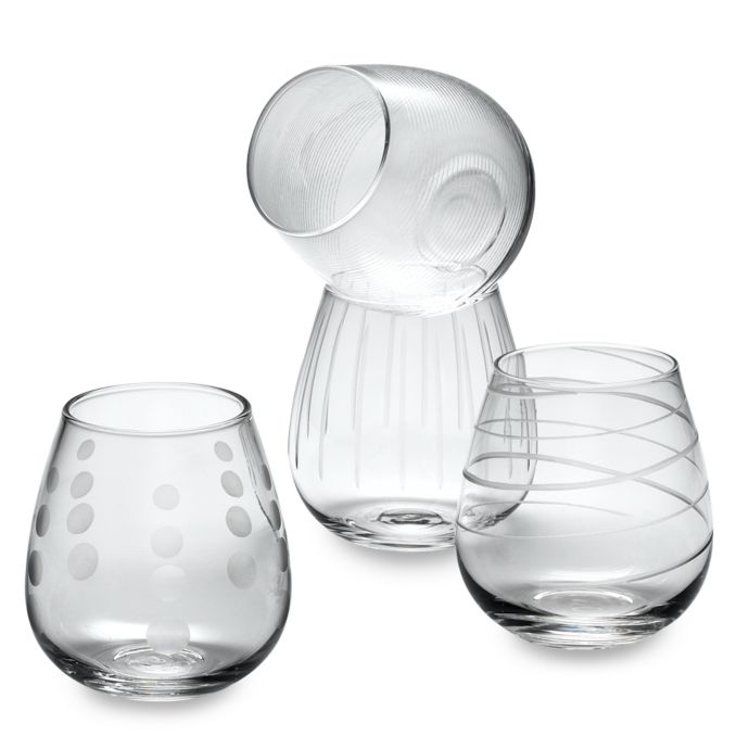 Mikasa® Cheers 14 Oz Stemless Wine Glasses Set Of 4 Bed Bath And Free