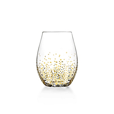 Fitz and Floyd&reg; Luster Stemless Wine Glasses in Gold (Set of 4). View a larger version of this product image.