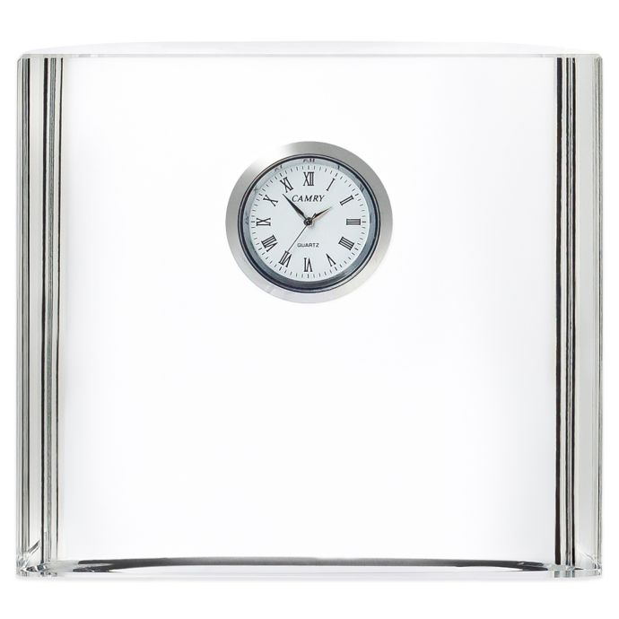Orrefors Vision Square Desk Clock Bed Bath and Beyond Canada
