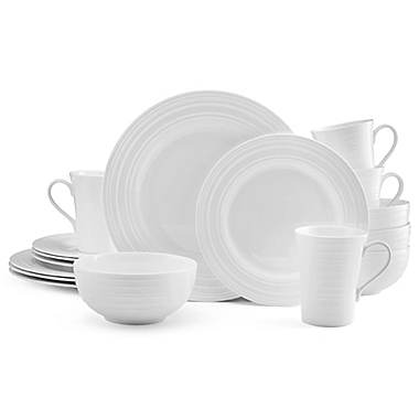 Mikasa&reg; Ciara 16-Piece Dinnerware Set in White. View a larger version of this product image.