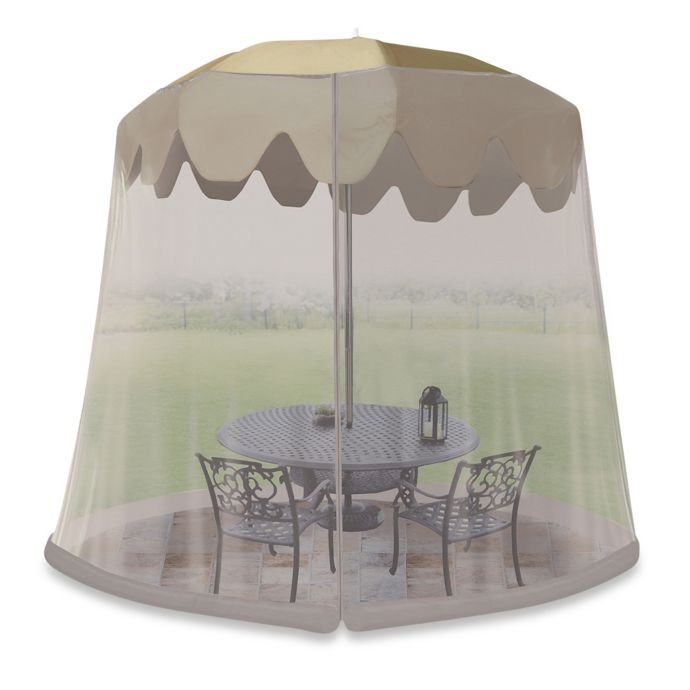 Jobar 9Foot Umbrella Table Screen in Grey Bed Bath & Beyond