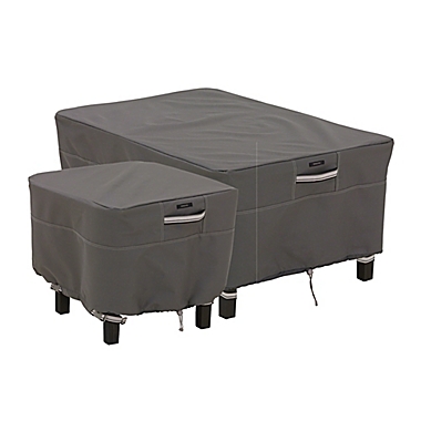 Classic Accessories&reg; Ravenna Rectangular Coffee Table Cover in Taupe. View a larger version of this product image.
