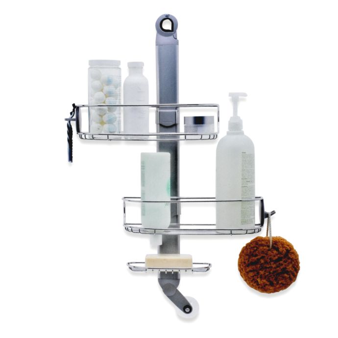 simplehuman® Adjustable Shower Caddy | Bed Bath and Beyond Canada