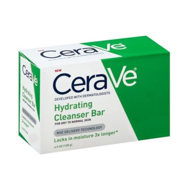 CeraVe&reg; 4.5 oz. Hydrating Cleanser Bar. View a larger version of this product image.
