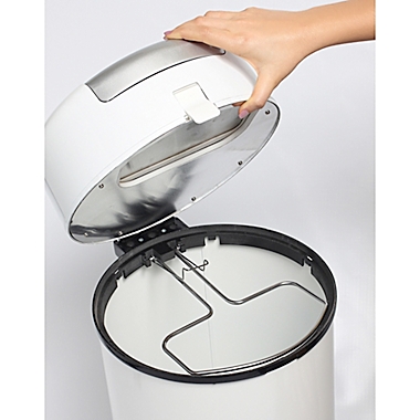 Bubula Diaper Pail in White. View a larger version of this product image.